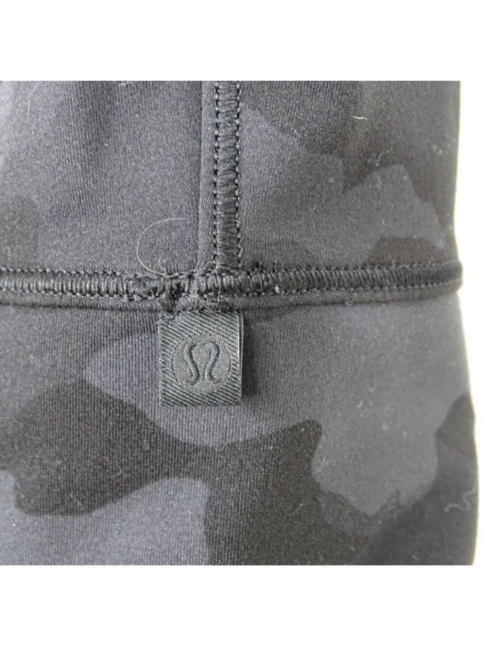 Lululemon Longline Sports Bra Women Size S Black Gray Camo Unlined NO Padding - Picture 2 of 5